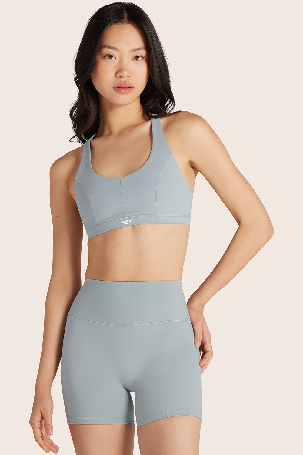 Sportlicher Kontur-BH – Platin