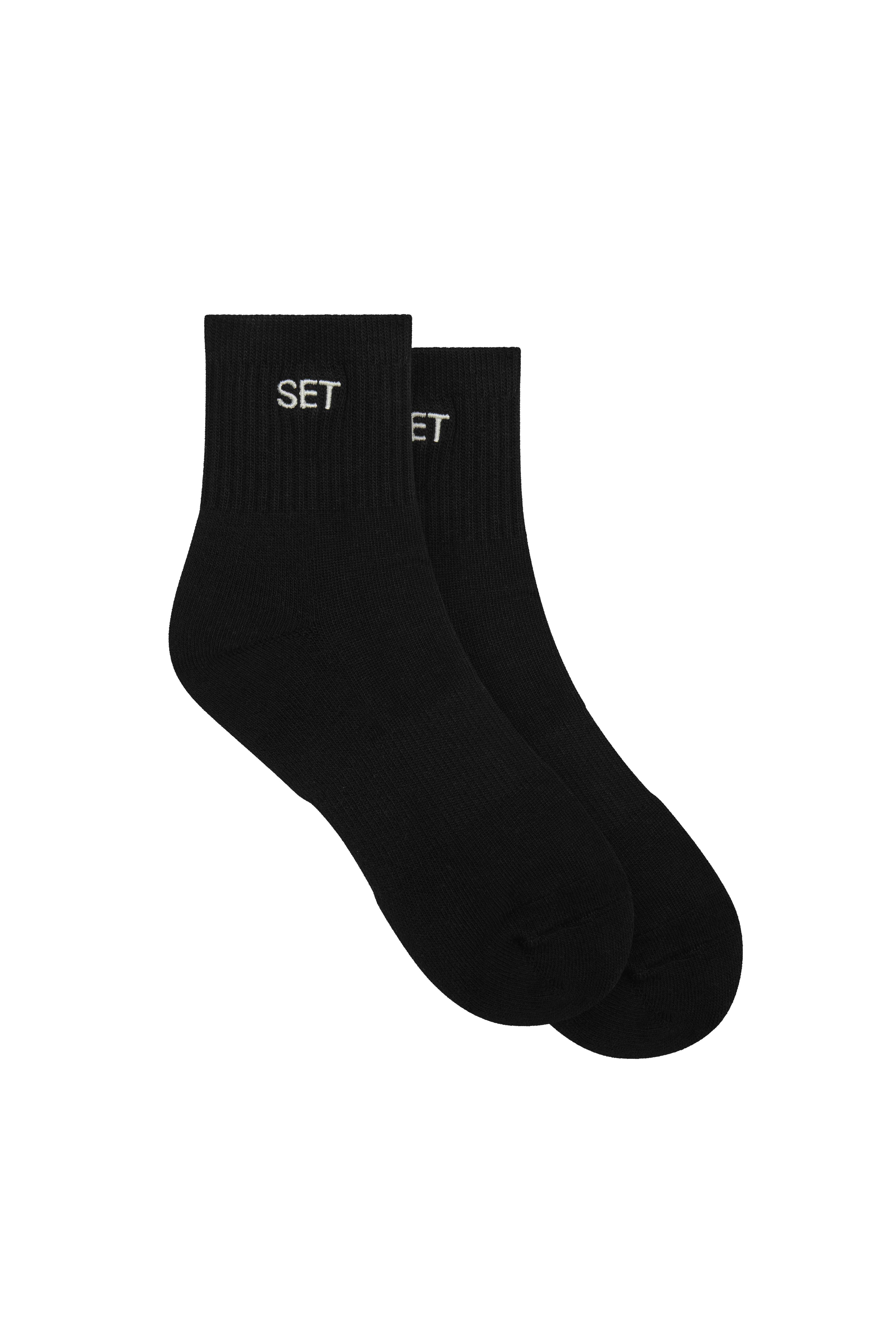 Gestreifte Pilates-Shorty-Socken – Weiß/Refresh