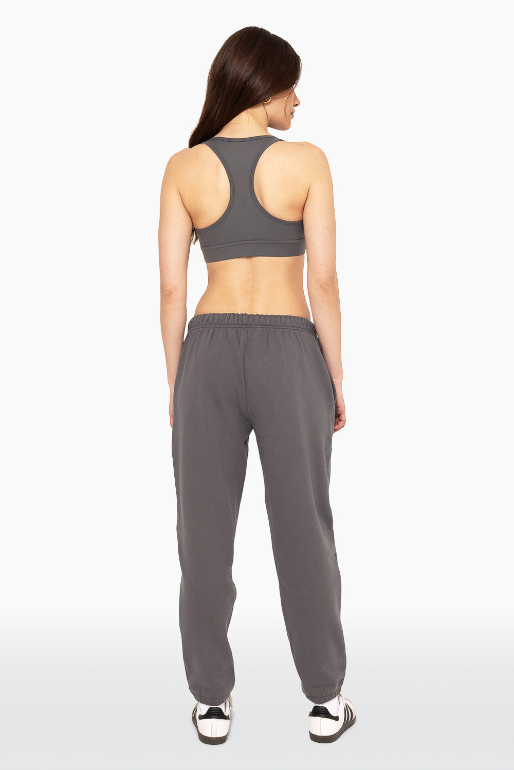 Schwere Jogginghose mit Kordelzug – Graphit