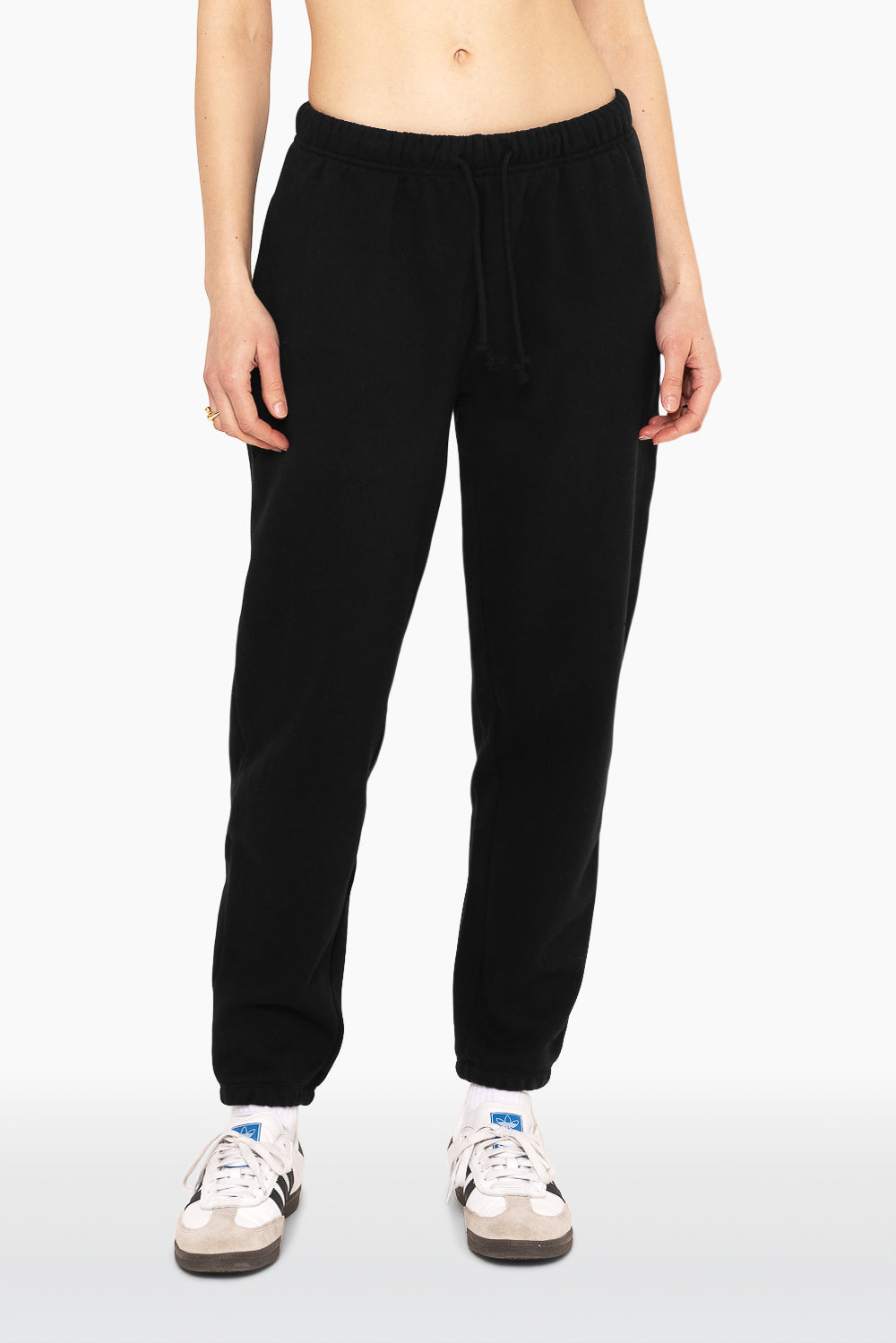 Schwere Jogginghose mit Kordelzug – Onyx