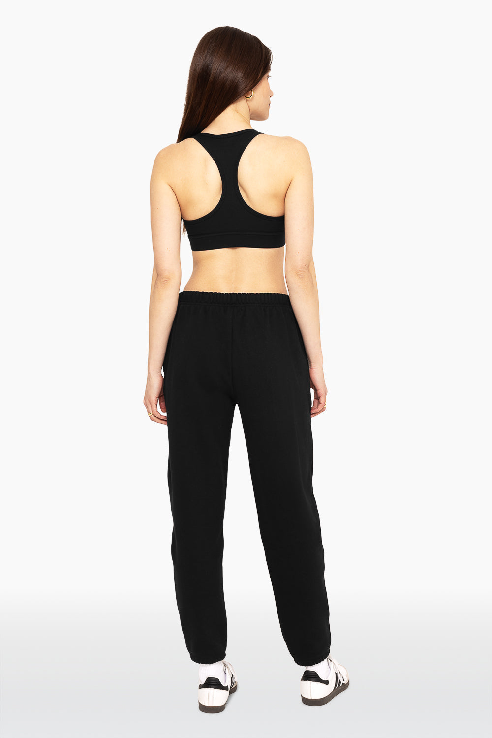 Schwere Jogginghose mit Kordelzug – Onyx
