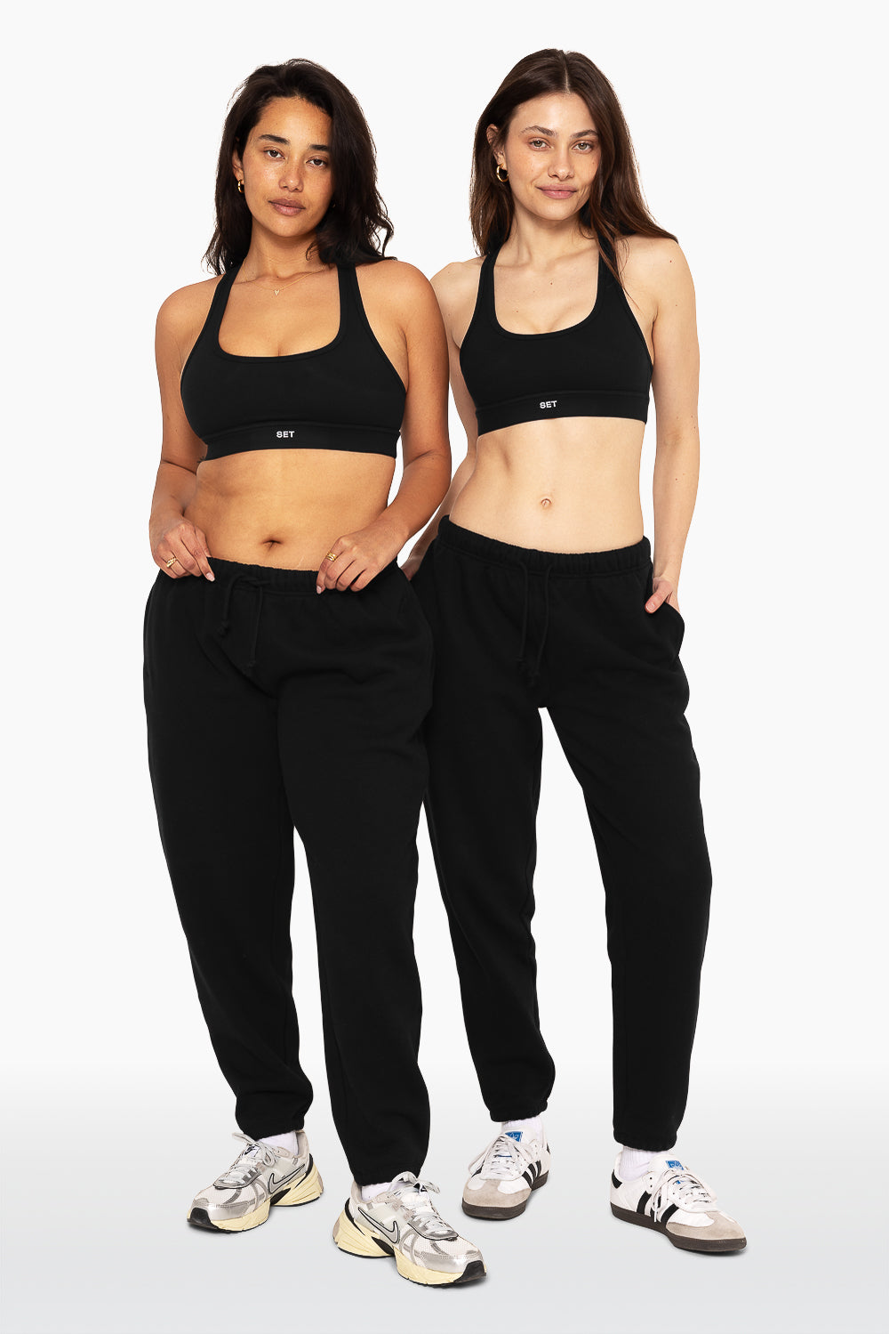 Schwere Jogginghose mit Kordelzug – Onyx