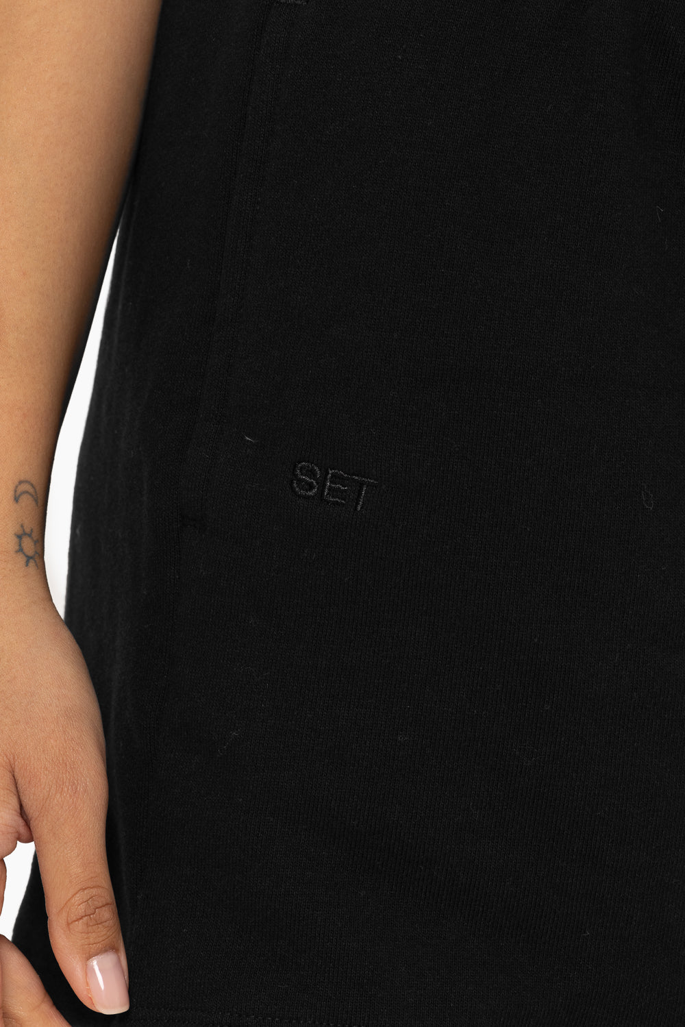 Schwere Jogginghose mit Kordelzug – Onyx