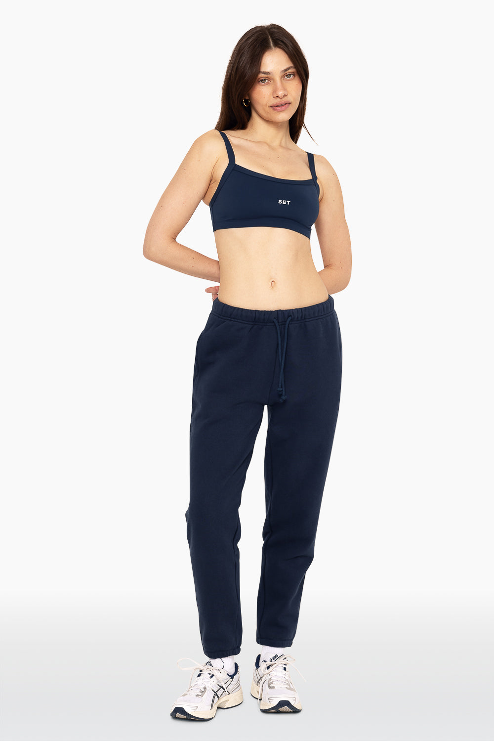 Schwere Jogginghose mit Kordelzug – Oxford