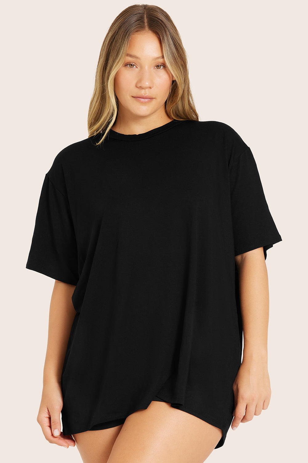 Sleep-Oversize-Boyfriend-Schlaf-T-Shirt – Onyx