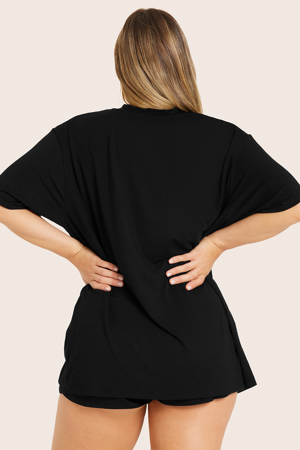 Sleep-Oversize-Boyfriend-Schlaf-T-Shirt – Onyx