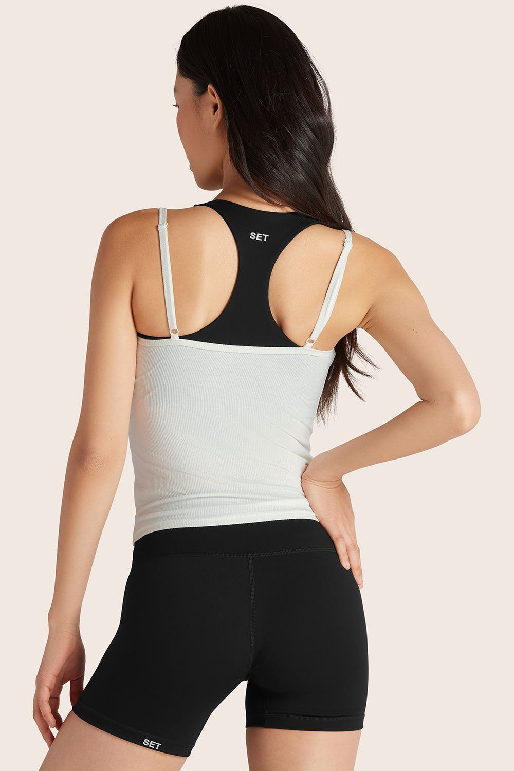 Sportlicher mehrlagiger Cami-BH – Onyx