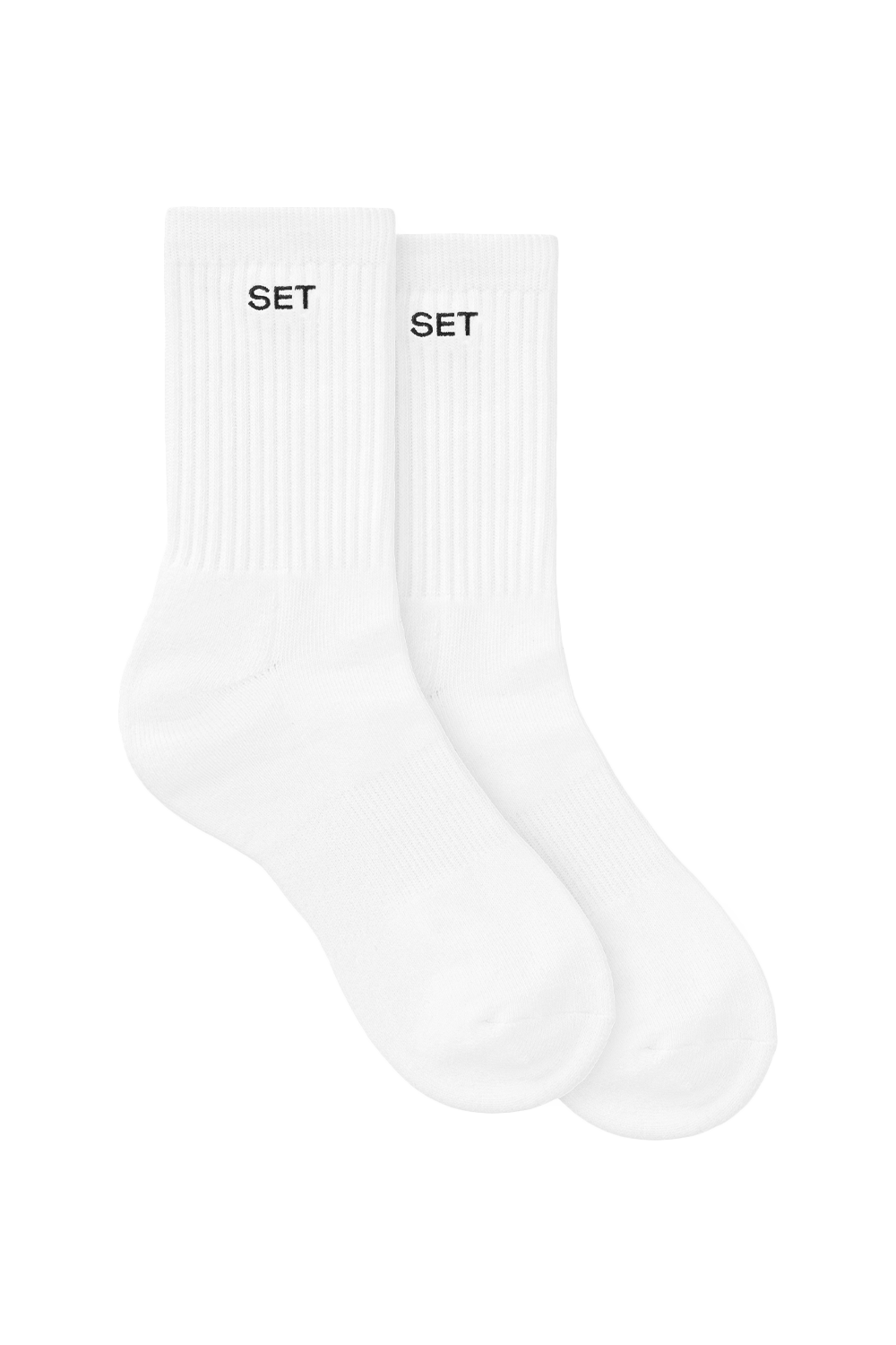 Normale Socken (3er-Pack) – Weiß/Grau meliert/Onyx