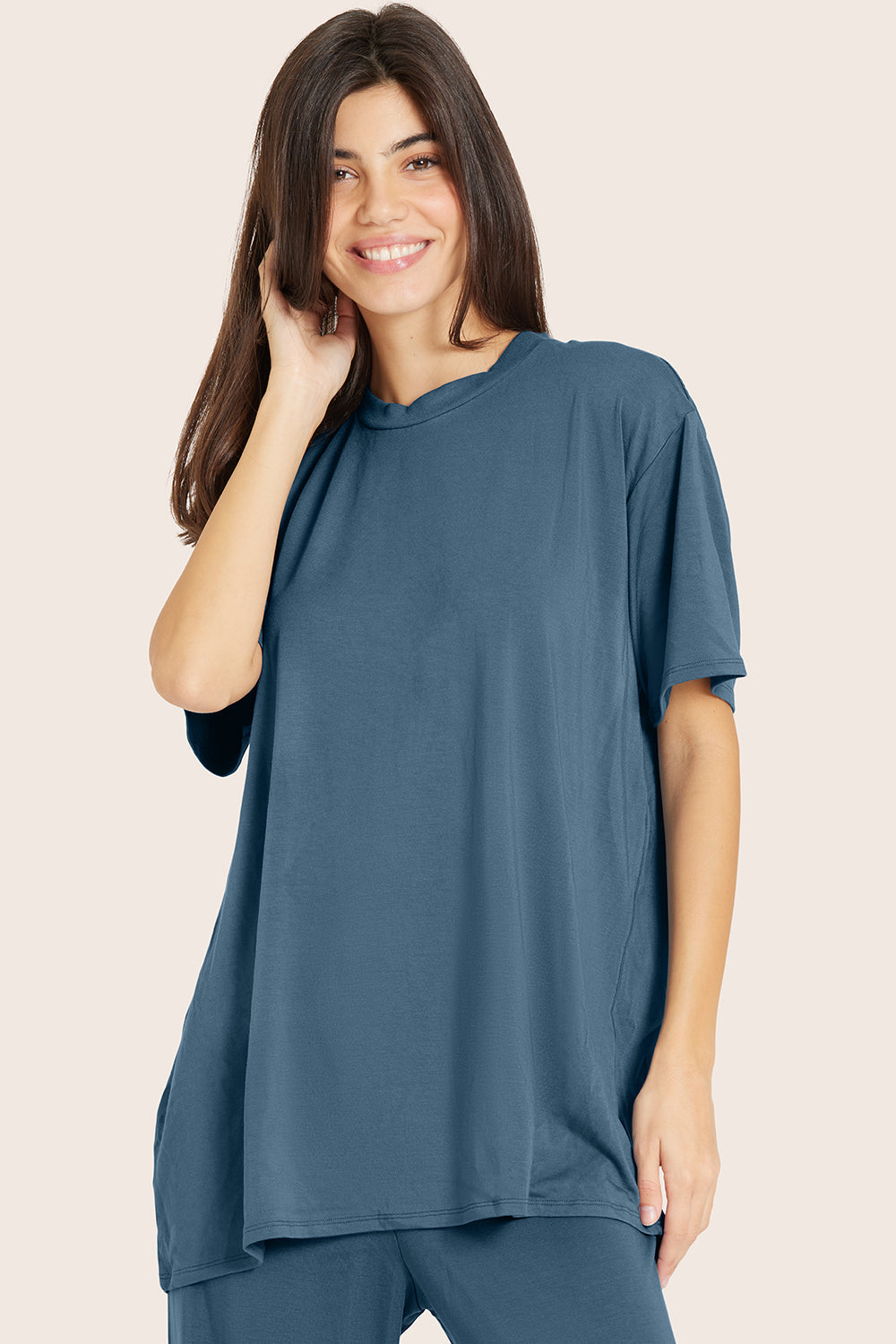 Sleep Jersey Übergroßes Boyfriend-Schlaf-T-Shirt – Jay