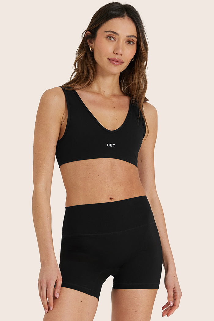 Sportlicher Dip-BH - Onyx